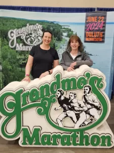 Becky at Grandma's Marathon